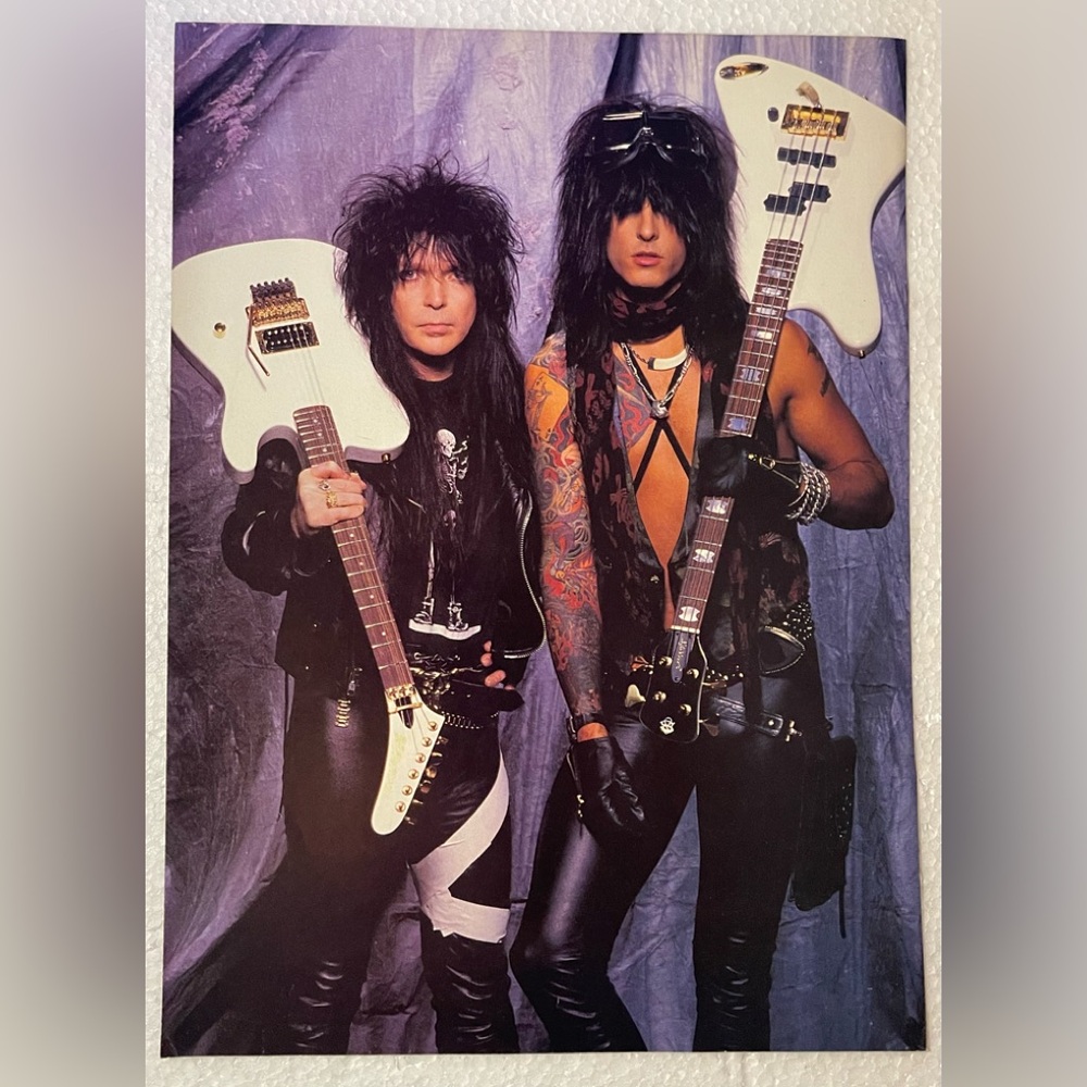 Vintage Mick Mars & Nikki Sixx Pinup